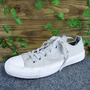 Converse Sneaker All Star Low Cut Girl Y 5 Medium Athletic Gray Fabric‎ Lace Up